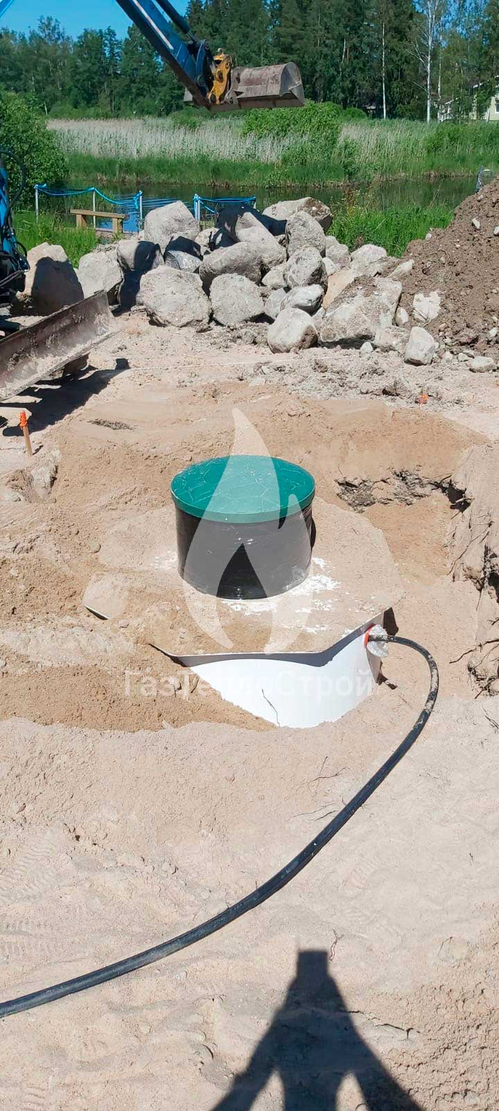 Изображение установленного септика